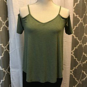 Aerie olive green shirt, size Small